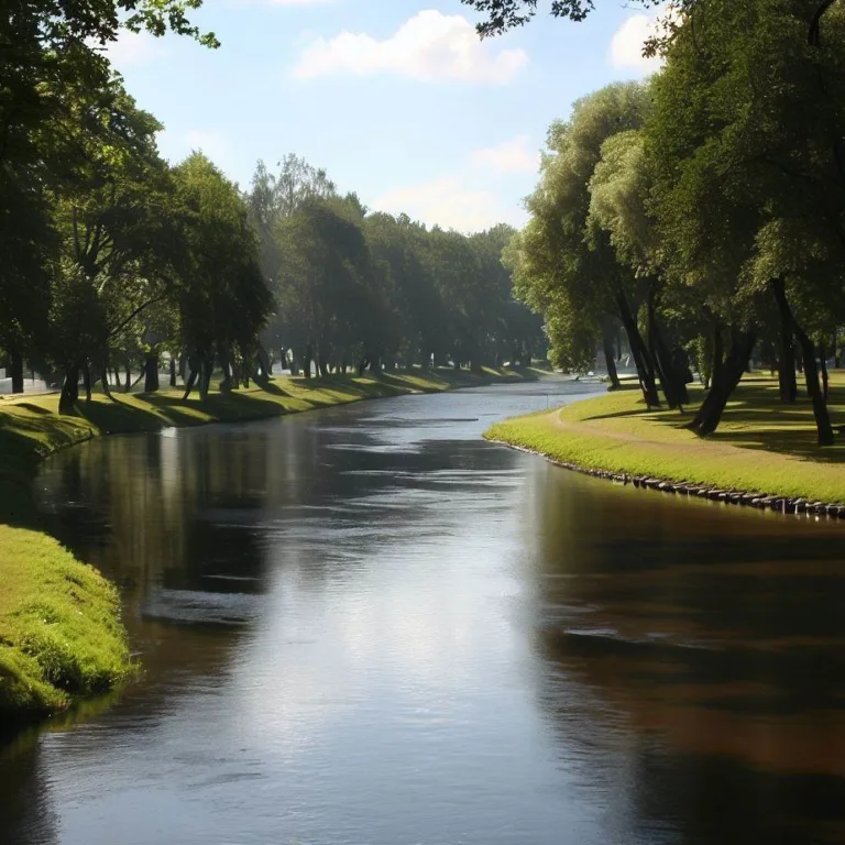 Parcul de-a lungul râului: Un loc de relaxare și frumusețe naturală
